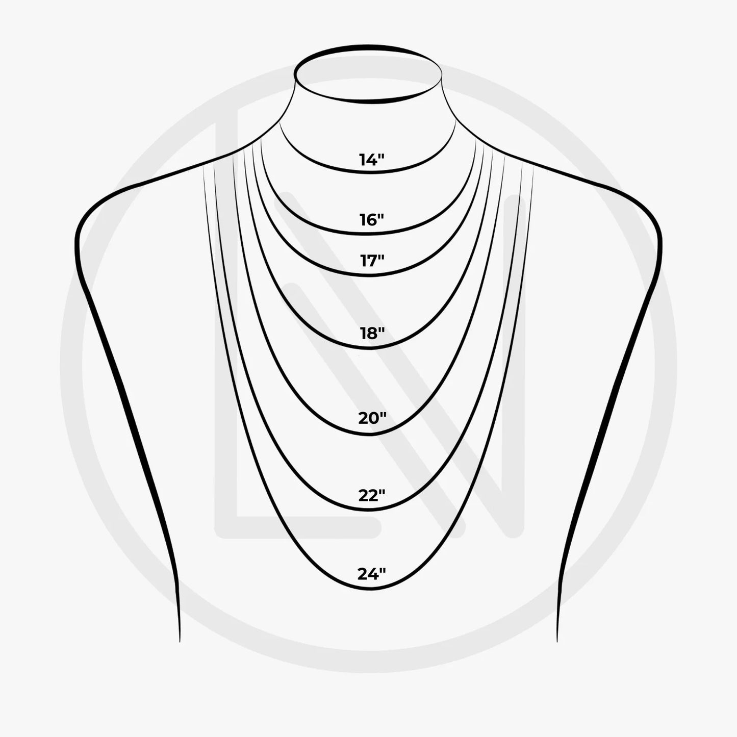 14K Gold Thin Curb Chain Necklace