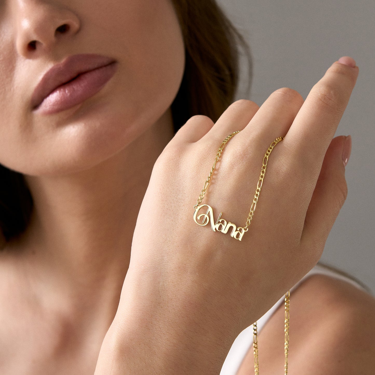 14K Gold Mom Necklace | Dainty Mom Pendant Necklace | Gift for Mother