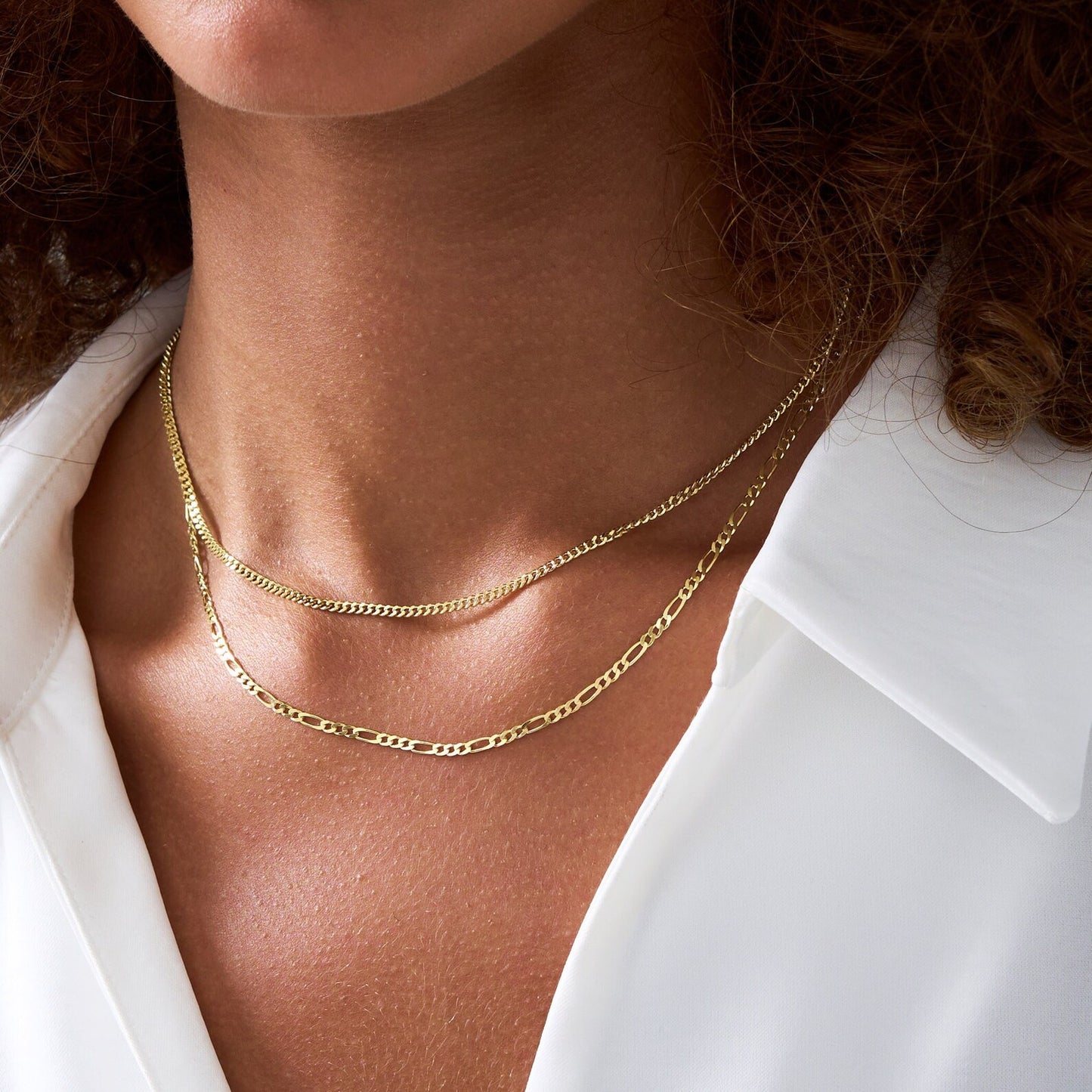 14K Gold Thick Curb Chain Necklace