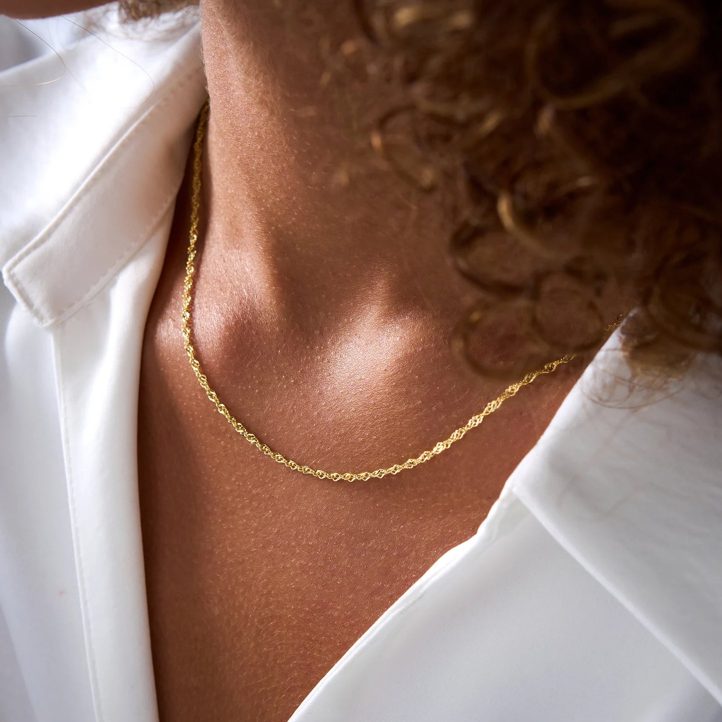 14K Gold Chain Necklace | Cable Curb Rope Figaro Box Snake Paperclip